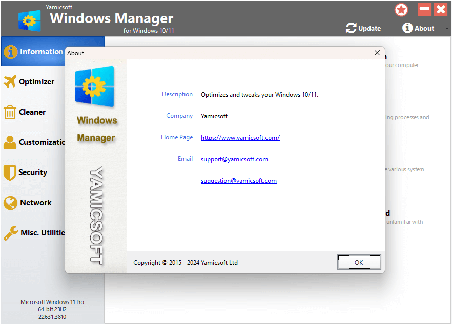 Yamicsoft Windows Manager with Keygen Latest